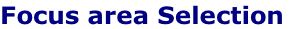 Focus area Selection